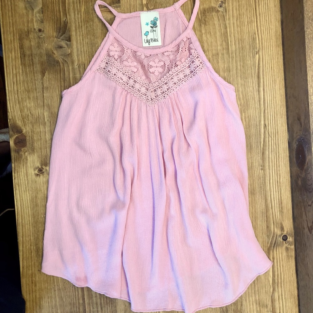 Pink Tank Blouse 💕 Lily Bleu 💕 Girls Small